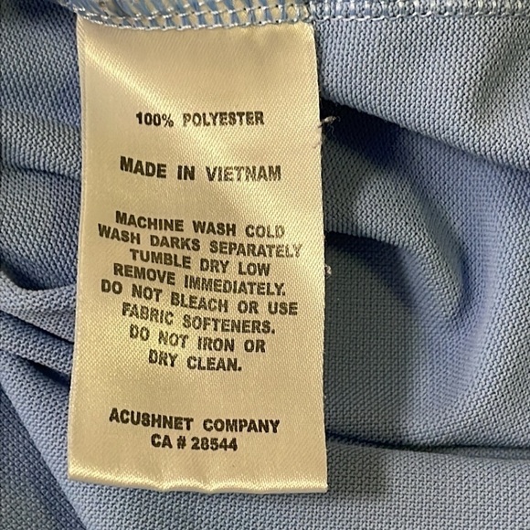 FootJoy FJ Men’s Blue Short Sleeve Golf Polo Shirt Polyester Size Large - Picture 10 of 11